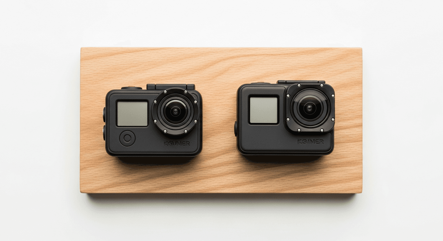 Comparatif GoPro Hero 12 vs DJI Action 4 — tableau caractéristiques techniques